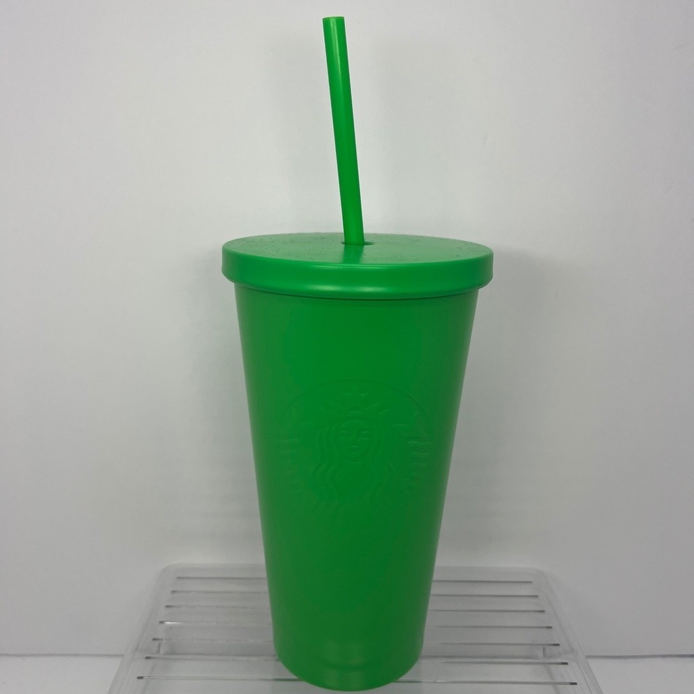 Starbucks Matte Lime Green Stainless Steel Insulated Cold Cup Tumbler 24oz